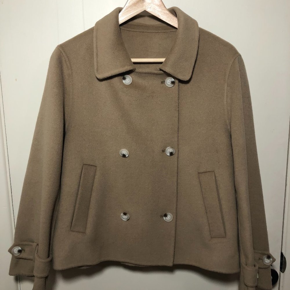 Beige 90% Wool + 10% Cashmere Coat